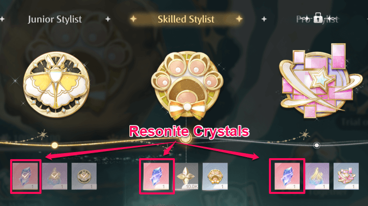 Resonite Crystal as a Stylist Rank Reward