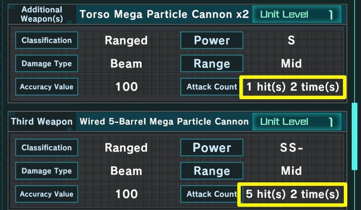 Attack Count - Gundam UCE