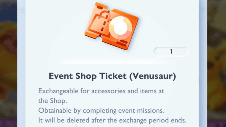 Pokemon TCG Pocket - Event Shop Ticket Venusaur Preview