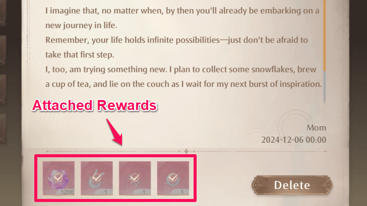 Rewards in the Mail