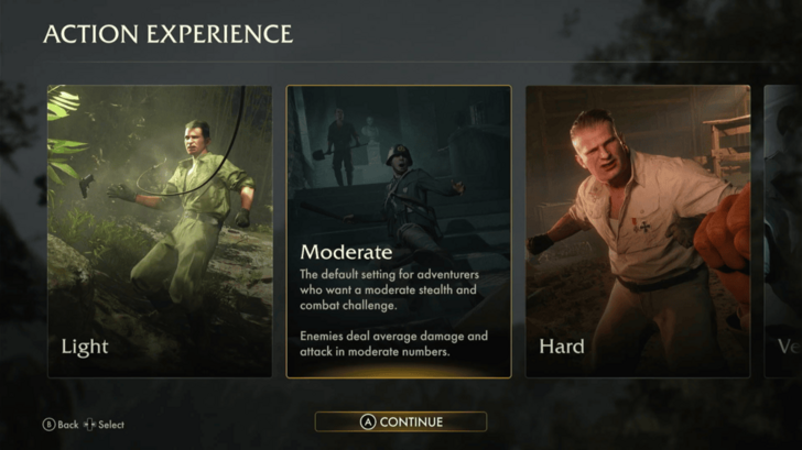 Action Experience Options