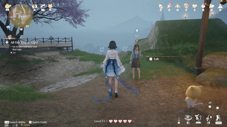 Infinity Nikki Go to Field Base and Find Ayla