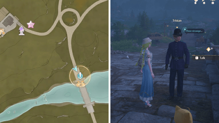 Infinity Nikki Forced Perspective: Light up the Bridge Lamps Quest Location