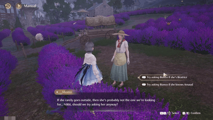 Infinity Nikki Ask Bianco if She is Beatrice