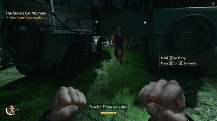 Using Fists as a Weapon Against Enemies