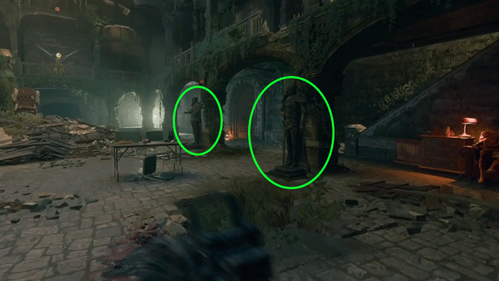 Knight Statues Dining Hall