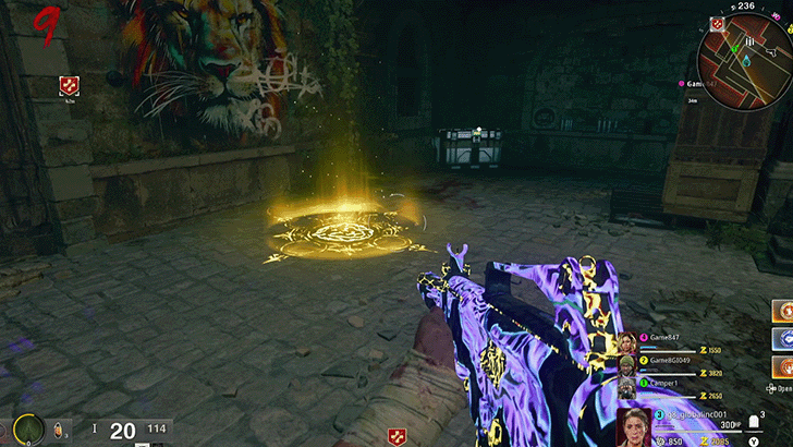 Dining Hall Yellow Circle