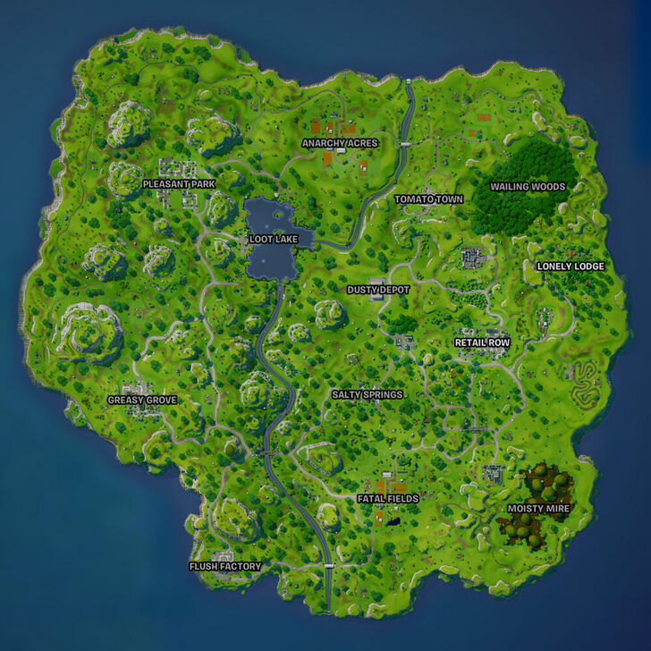 Fortnite - Landing Spots