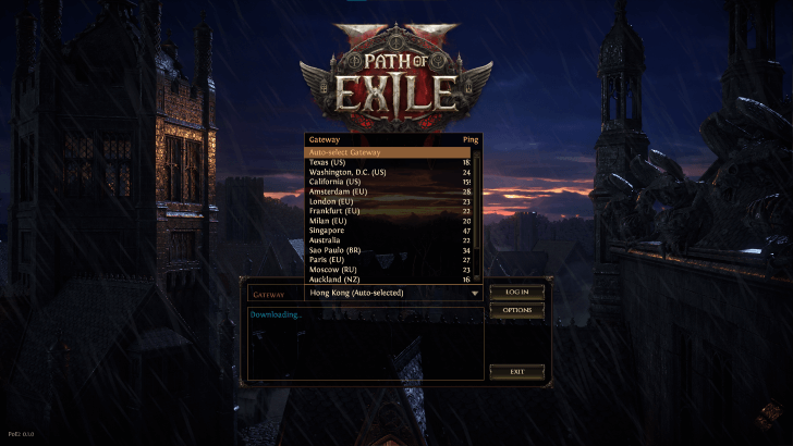 POE 2 - Switch Servers in Login Screen