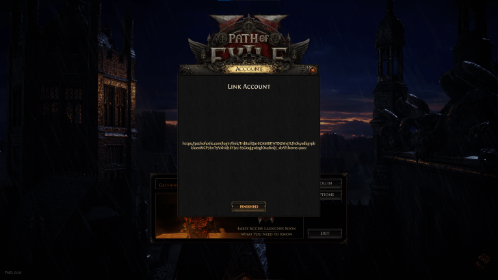 POE 2 - Link an account