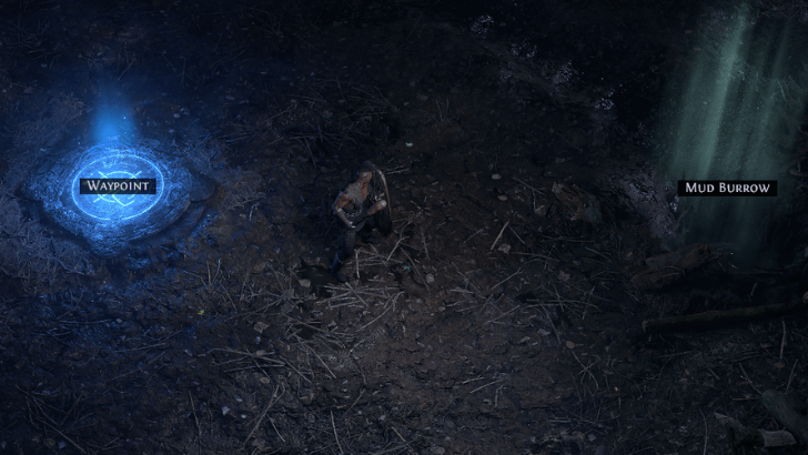 Waypoint and Mud Burrow