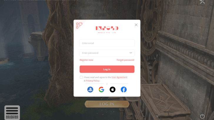 Infold Log-In Interface