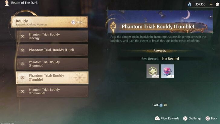 Phantom Trial Bouldy Tumble
