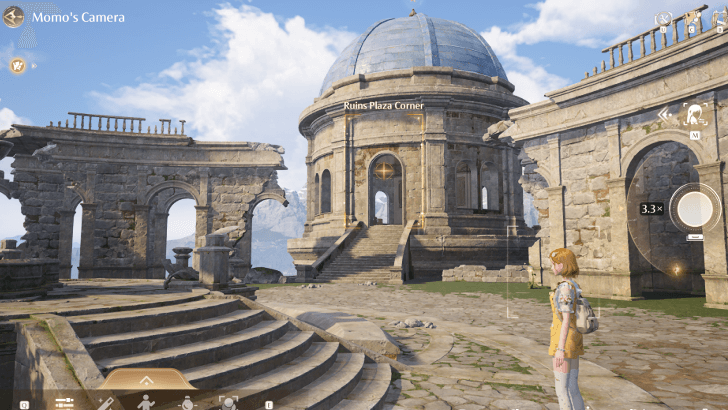 Ruins Plaza Corner Photo Angle