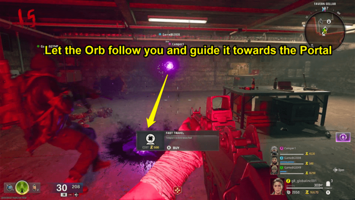 Guiding the Orbs to the Portals