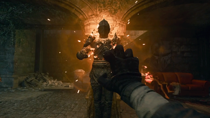 Use Incantation on Knight Statue