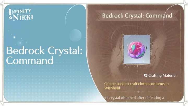Infinity Nikki - Bedrock Crystal: Command