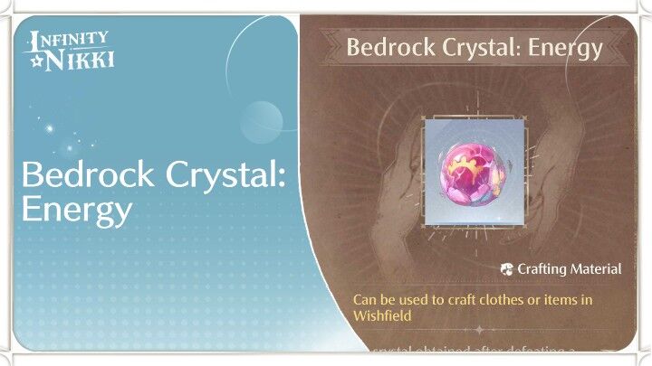 Infinity Nikki - Bedrock Crystal: Energy