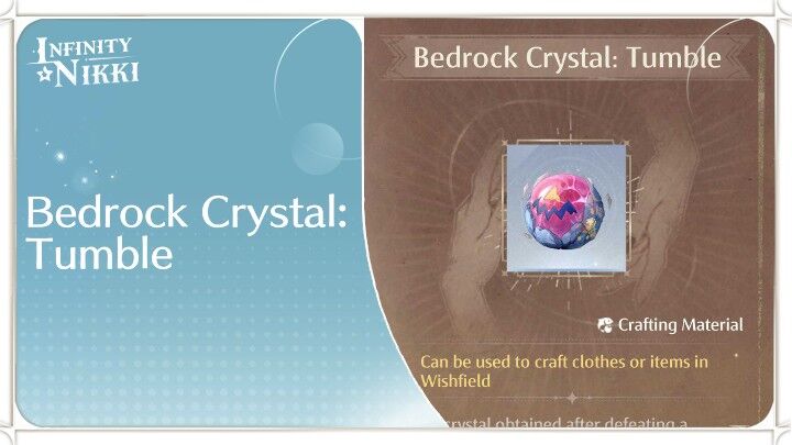 Infinity Nikki - Bedrock Crystal: Tumble