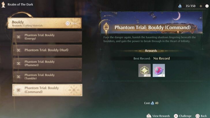 Phantom Trial Bouldy Command