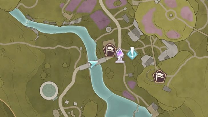 Village House Front Map Location