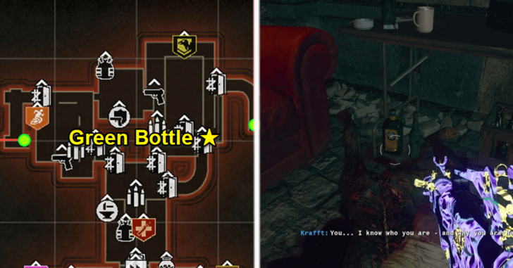 Green Alcohol Bottle