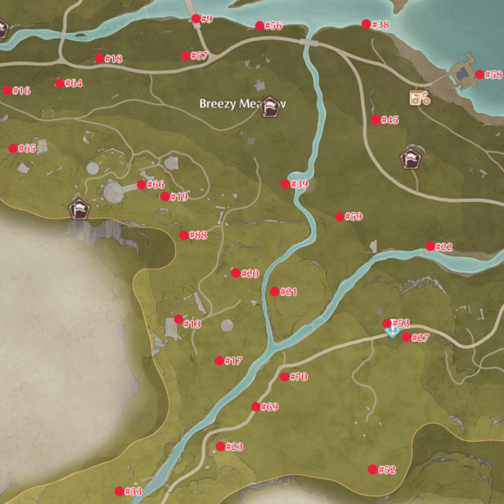 Breezy Meadow Map for Whimstars Part 2 - Infinity Nikki