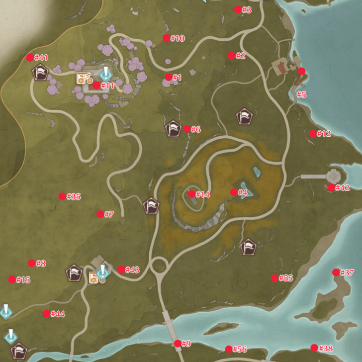 Breezy Meadow Map for Whimstars Part 1 - Infinity Nikki