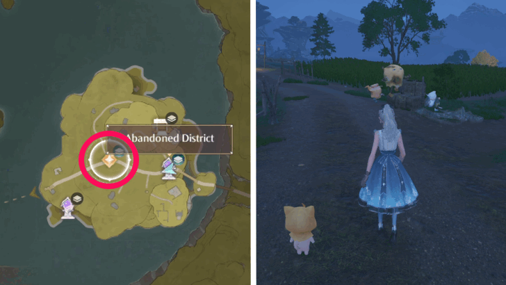 Infinity Nikki Corrupted Stoneheart Quest Location