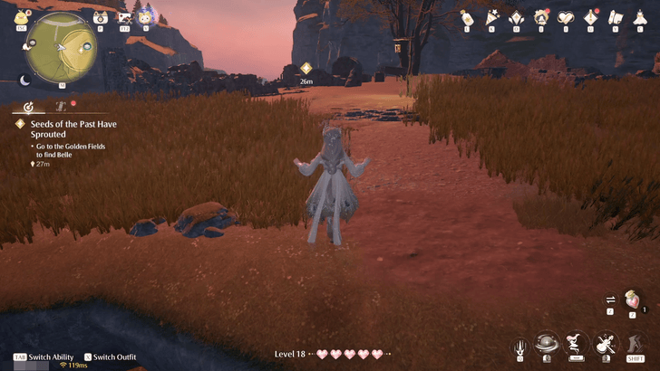 Infinity Nikki Go to the Golden Fields to Find Belle