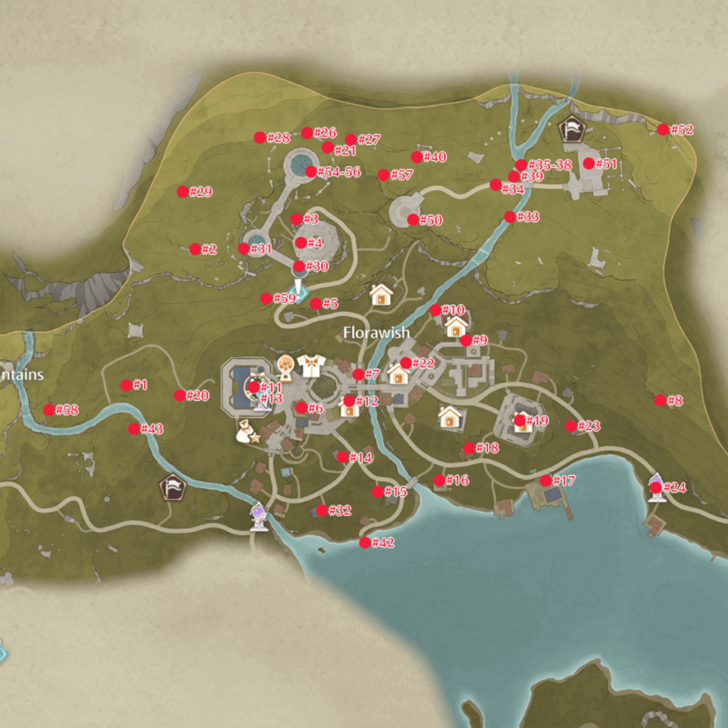 Florawish Map for Whimstars - Infinity Nikki - Left