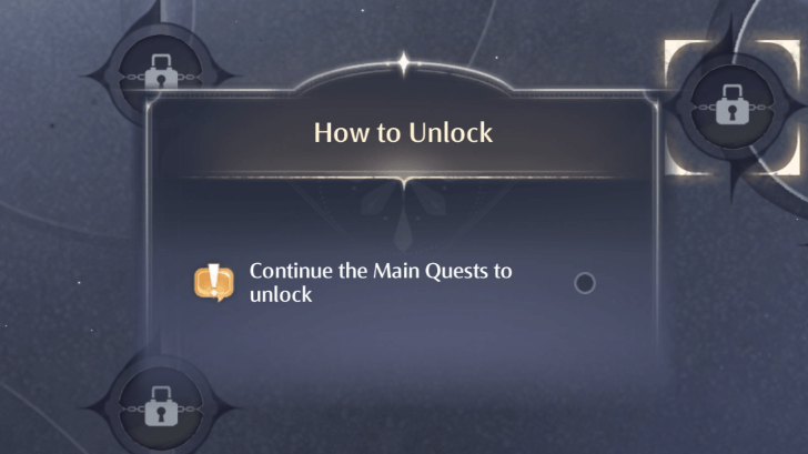 Unlock Nodes by Progressing the Story