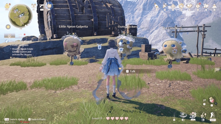 Infinity Nikki Head to Ripple Estate gliding Station and Activate the Skypass