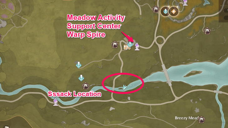 Tangled Ribbon Sssack Map Location