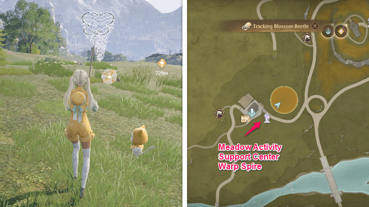 Blossom Beetle Location in Breezy Meadow