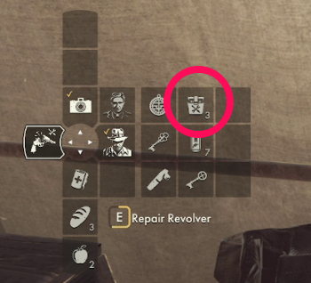 Repair Weapons in the Inventory