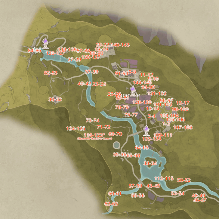 Infinity Nikki - Stoneville Dew Locations