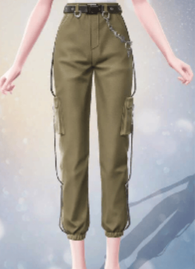 Green Slim-Fit Pants