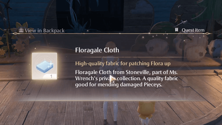 Get Floragale Cloth by Unlocking the Silvergale Whistle