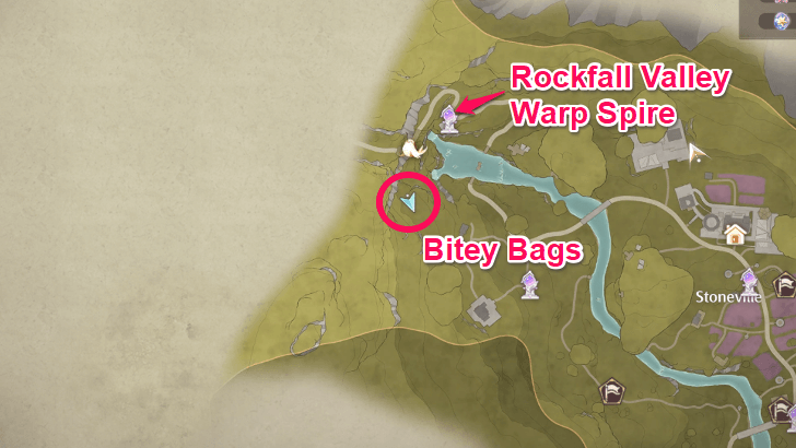 Bitey Fabric Bitey Bag Map Location