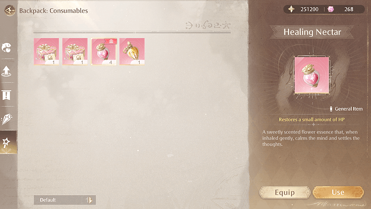 Healing Nectar Consumable