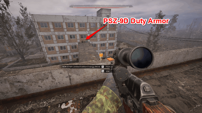 How to Reach the PSZ-9D Duty Armor Step 2