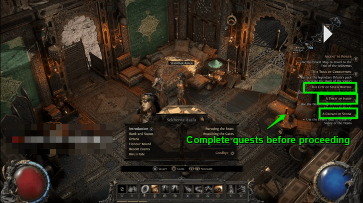 Path of Exile 2 (PoE2) - Speak with Asala