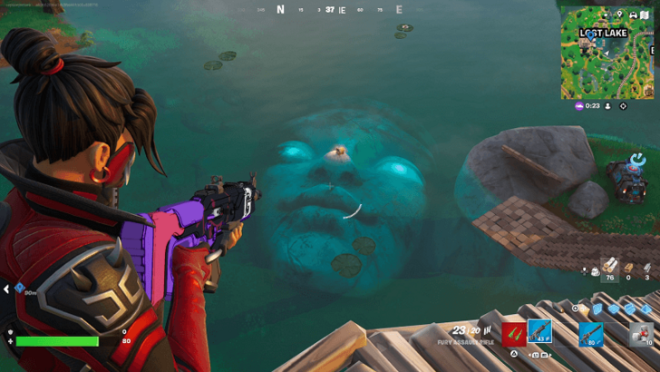 Lost Lake Face Statue