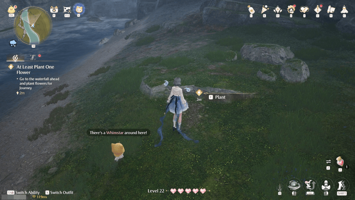 Infinity Nikki Go to the Waterfall Ahead and Plant Flowers for Journey