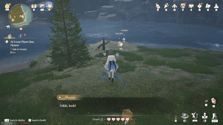 Infinity Nikki Go to the Fallen Tree to Find Nolabo