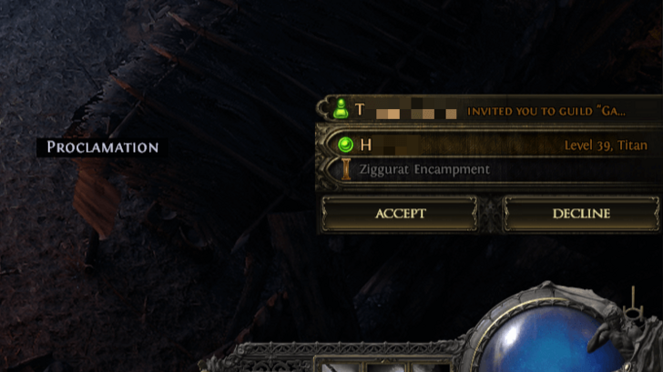 POE 2 - Guild Invitation