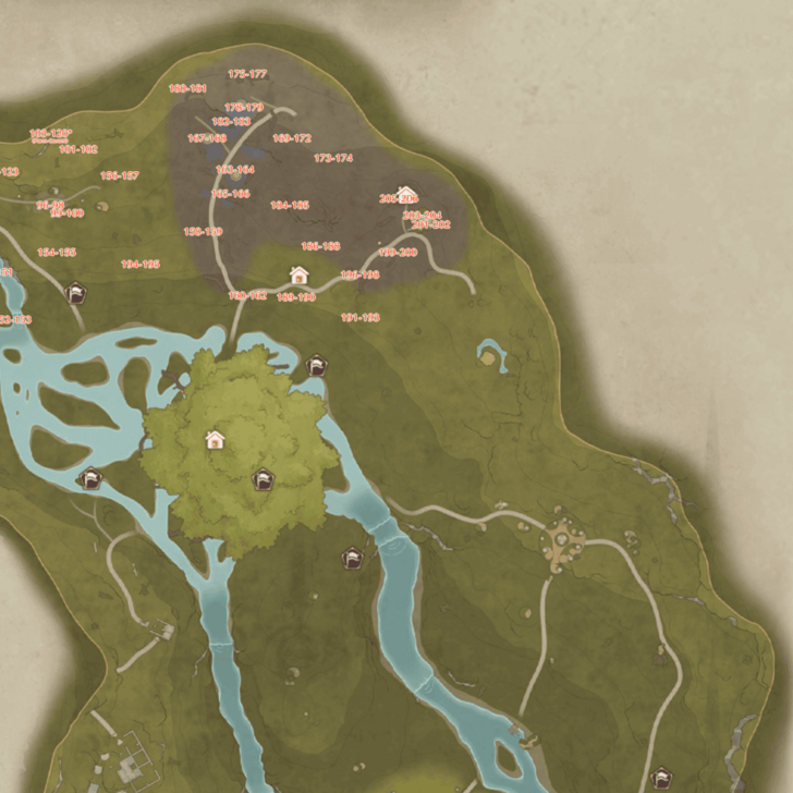 Wishing Woods Dew Locations - Top Right