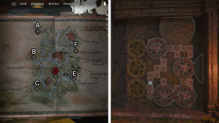 Indiana Jones and the Great Circle - Khmer Cogwheel Puzzles