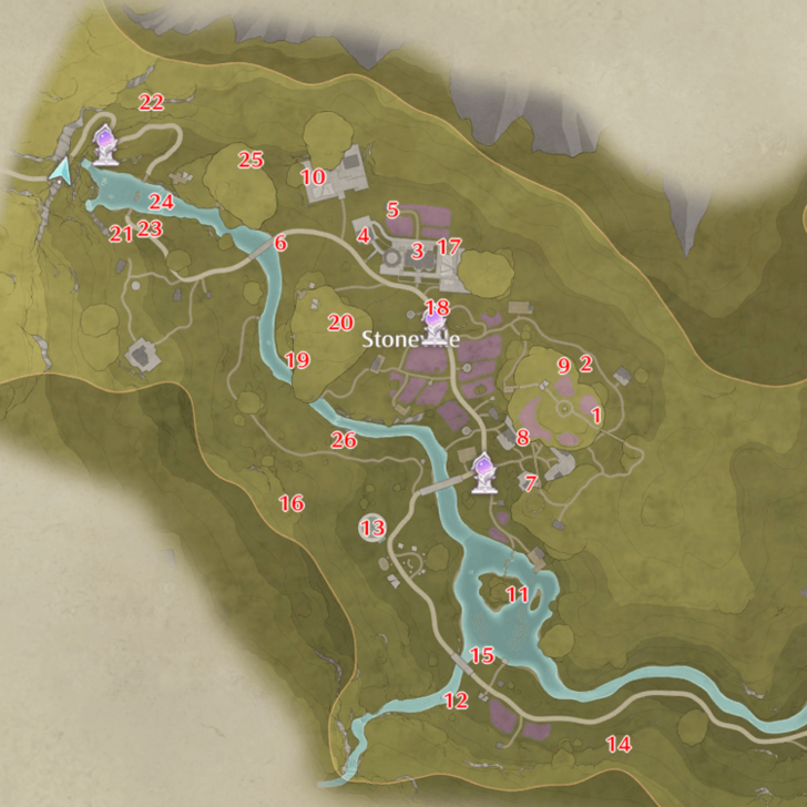 Stoneville - All Whimstar Locations